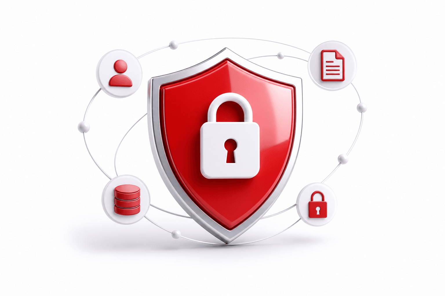Privacy protection shield representing secure healthcare data